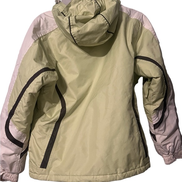 Light Green and White Ski Snow Jacket - Picture 3 of 5